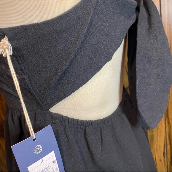 Universal Thread Black Sleeveless Tie-Back A-Line Dress - Picture 5 of 9